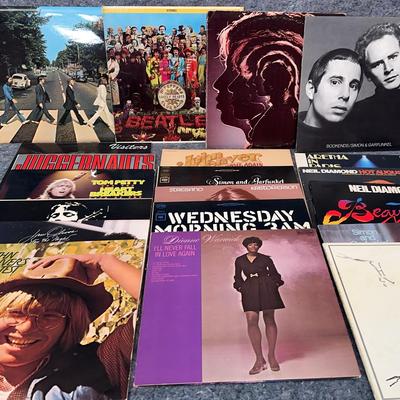 Vinyl Records | Classic Rock, Folk & Soul LPs | Beatles, Simon & Garfunkel, Aretha, Denver, Diamond