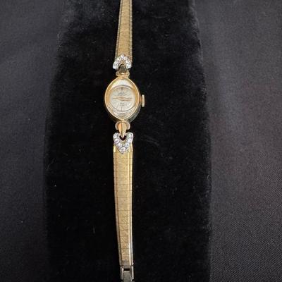 Jules Jurgensen Ladies Watch | 14K Gold Case | 10KGF Band | Swiss | Diamond Accents | Total Weight

