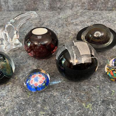 Signed & Labeled Art Glass Collection | Kosta Boda, Czech, Vourakis & More | 7 Sculptural Pieces