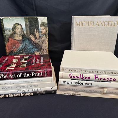 Fine Art & Photography Book Lot | Michelangelo, Picasso, O’Keeffe, Impressionism & More