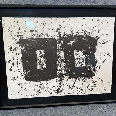 Artist's Proof | Signed Abstract Expressionist Splatter Print | Framed Modern Graphic Art

