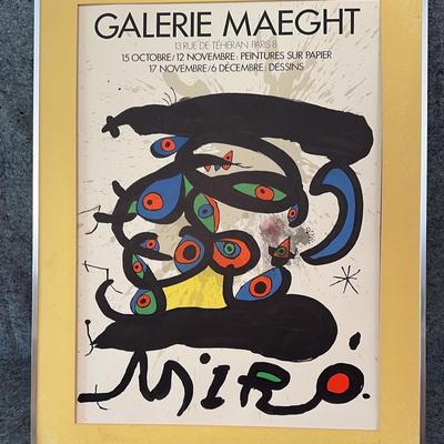 Joan Miró Galerie Maeght Exhibition Poster | Framed Modern Art Print from Paris Gallery