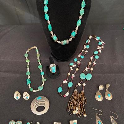 Turquoise Jewelry Collection | Necklaces, Earrings, Rings & Brooches – Southwestern Style