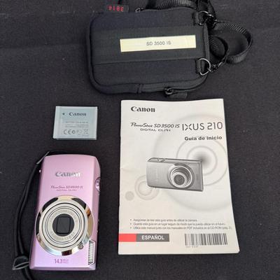 Canon PowerShot SD3500 IS Digital Camera | 14.1MP with Battery, Manual & Case