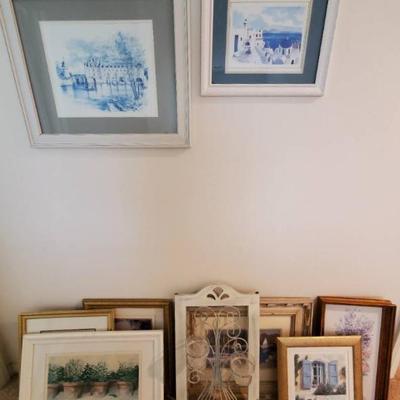 Hu186 white and gold mystery painting lot 1