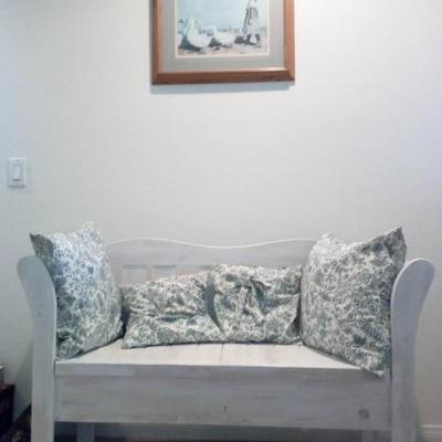 Hu119 bench framed art