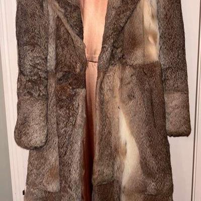 Vintage Rabbit Fur Coat