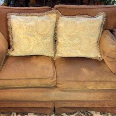 Loveseat with Pillows