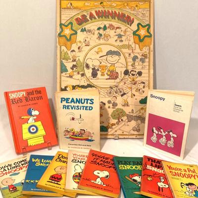 Vintage Snoopy Poster/Books