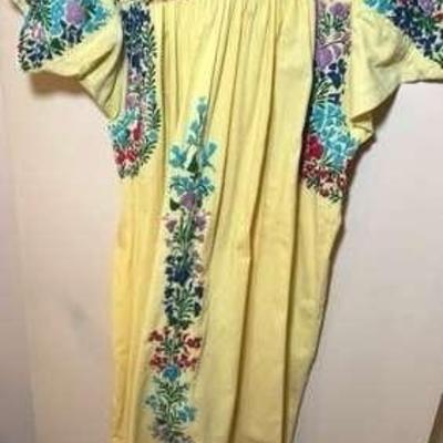 Yellow Embroidered Dress
