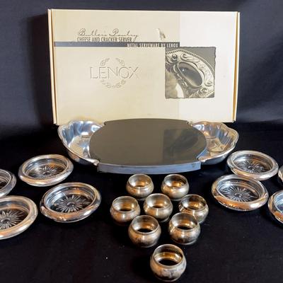 Lenox: Serving Pieces, Coaster And Napkin Rings 