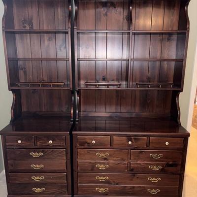 Ethan Allen Chest With Bookcase / SECOND FLOOR 