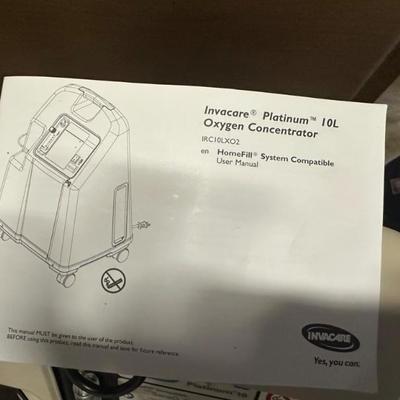 Invacare Platinum 10L Oxygen Concentrator