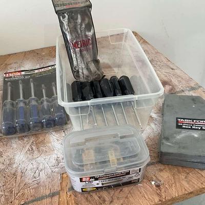 Lot of Screwdrivers and Hex Key Set