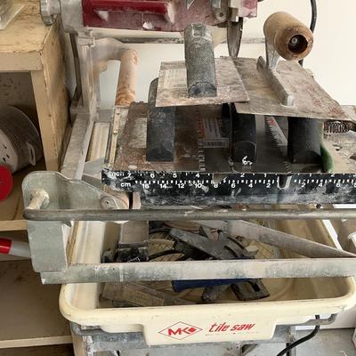 Tile Saw And Accessories 