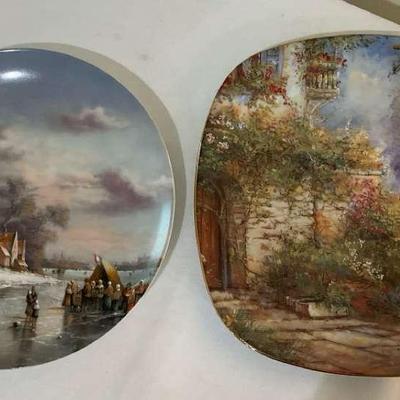 2 Signed & Numbered Decorative German Plates