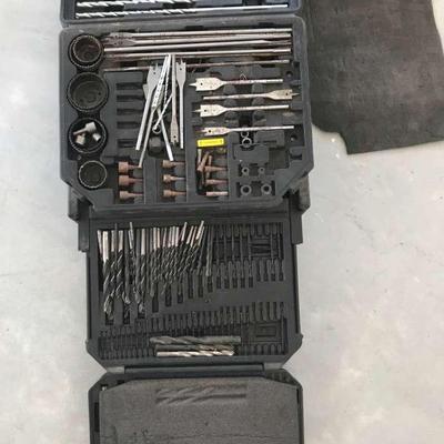 Huge Lot Of Drill bits Plus A Carrying Case