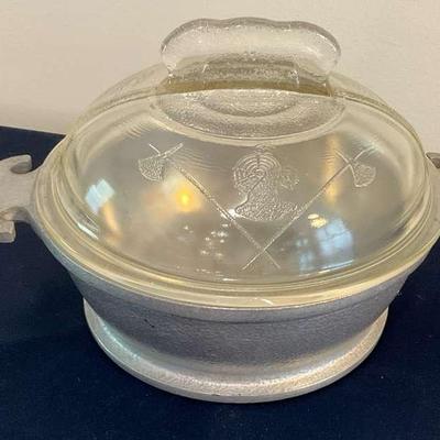 GUARDIAN SERVICE Metal Bowl w/Glass Lid