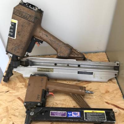 Two Duo-Fast Pneumatic Nailers Including Framer