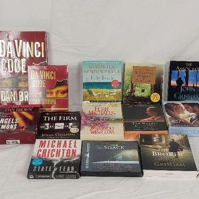 Assorted Audio Books by Popular Bestseller Authors - John Grisham, Michael Crichton, Dan Brown etc. 