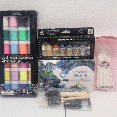NEW! Miscellaneous Art & Craft Supplies, Paints, Brushes, Etc.