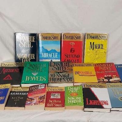 Collection of Danielle Steel Bestselling Romance Novels in Hardcover and Paperback