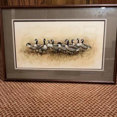 “Grain Field Of Canada Geese” by Marion