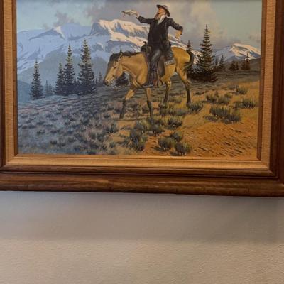 Marv Enes “Sagebrush Sermon” Oil Painting