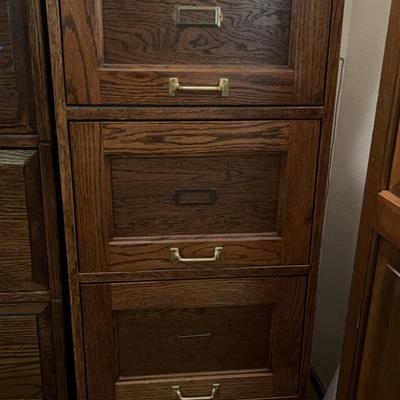 Solid Wood Filing Cabinet #2
