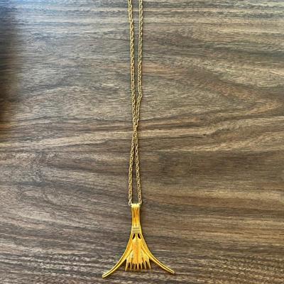 Vintage Egyptian Revival Gold Lotus Blossom Pendant Metropolitan Museum  of Art