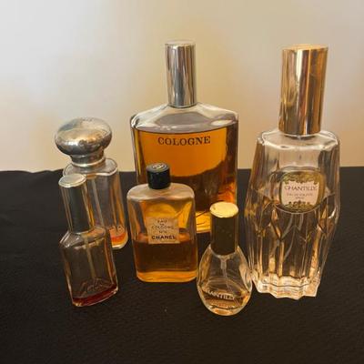 Vintage Perfumes including Chantilly, Charlie, and Chanel No 5 (half bottle)