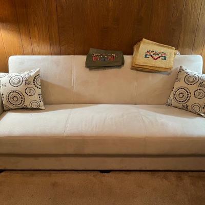 Suede Couch 