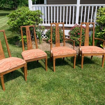 Sale Photo Thumbnail #14: Set/4 Drexel mid-century dining chairs