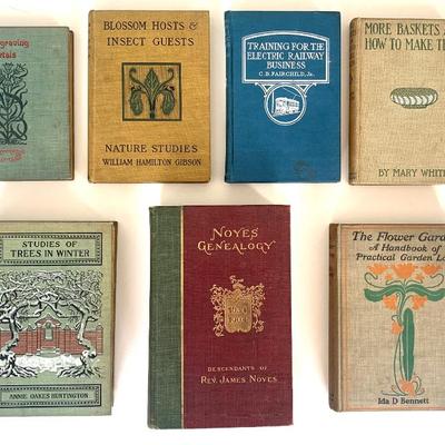 Sale Photo Thumbnail #73: Part large collection vtg. books, gardens, nature, etc…