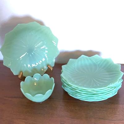 Jadeite Plates & Bowl