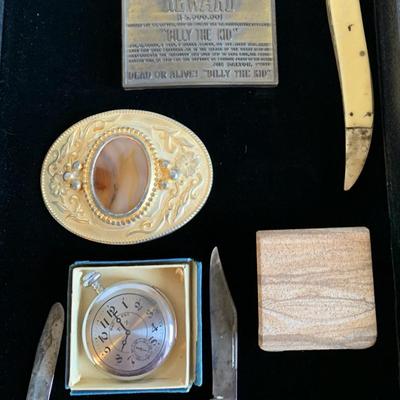 Belt Buckles, Cigarette, Lighter Pocket Knife