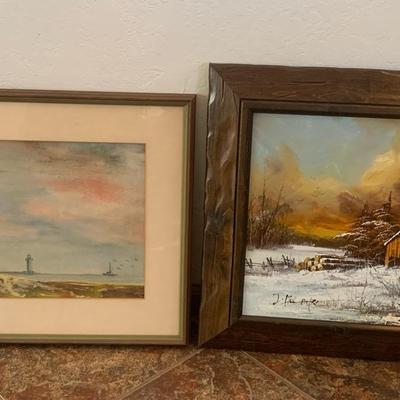 2 Signed Framed Original Paintings