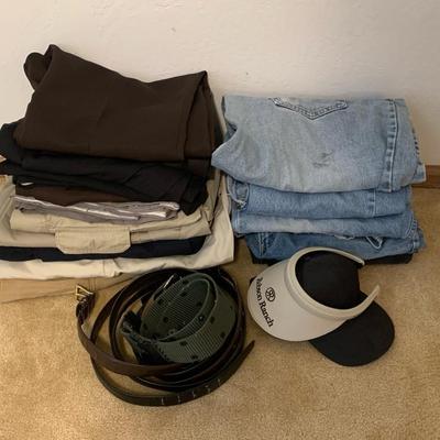 Men’s Jeans And Dress Pants, Belts And Hats