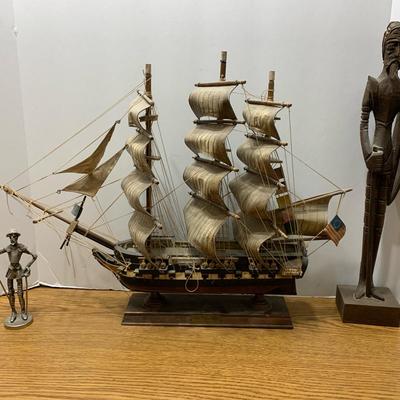 Model Ship And Other Decor