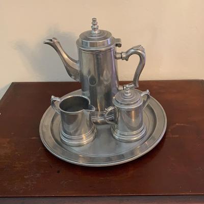Pewter Tea Serving Set