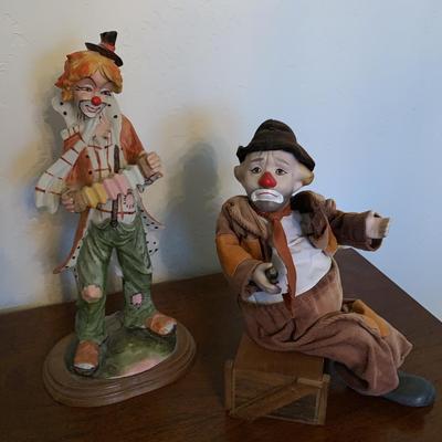 Porcelain Clown Statues
