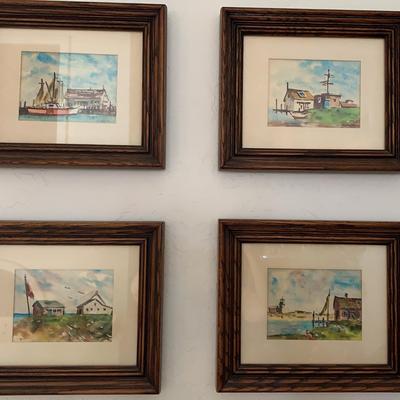 4 Water Color Paintings
