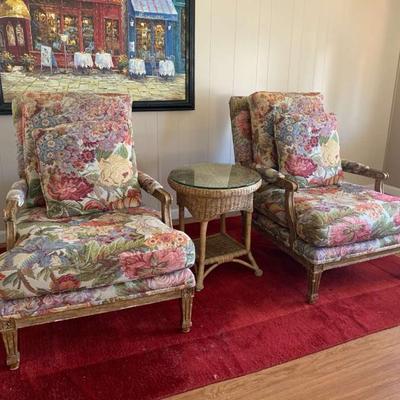 Wr100 upholstered chairs and rug