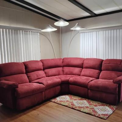 Wr133v burgundy suede sofa lamp