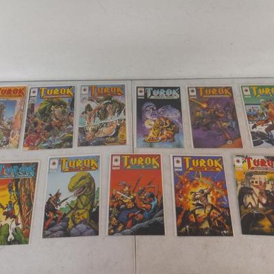 Vintage Valiant Turok Dinosaur Hunter Vol. 1 Nos. 1-10 & Yearbook Comics - 11 in All