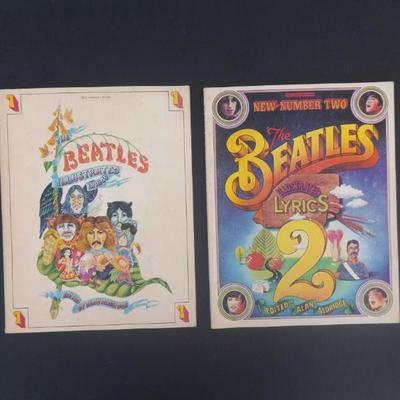 Dell Publishing "The Beatles Illustrated Lyrics" Vols. 1 & 2 - Paperback