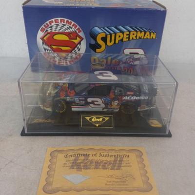 Vintage 1999 1:24 Revell Collector's Club Diecast Replica Superman #3 Dale Earnhardt Jr. with COA