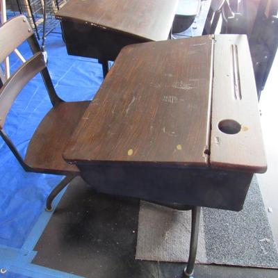 2 Old school desks