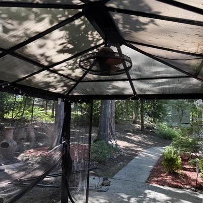 Sale Photo Thumbnail #64: Covering for patio 9 x 11 has electricity for fan
YOU must disassemble and move