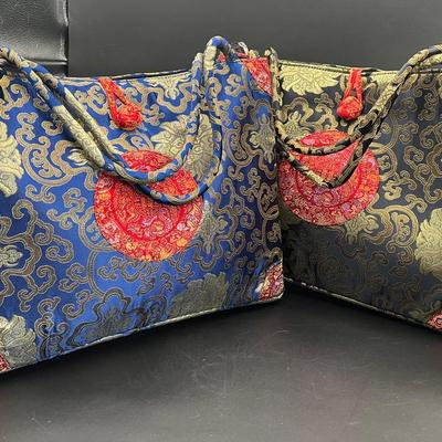 (2) Vintage Chinese Shoulder Bags 